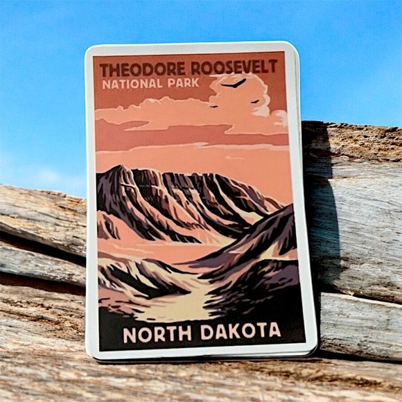 North Dakota Matte Finish PVC Removable Waterproof Decor Accent St… - Picture 1 of 8